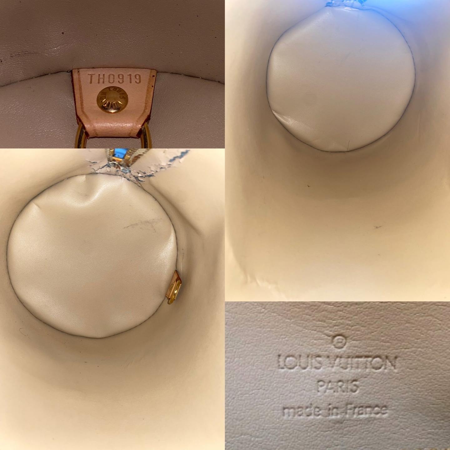 Vintage Louis Vuitton Vernis Bedford light yellow