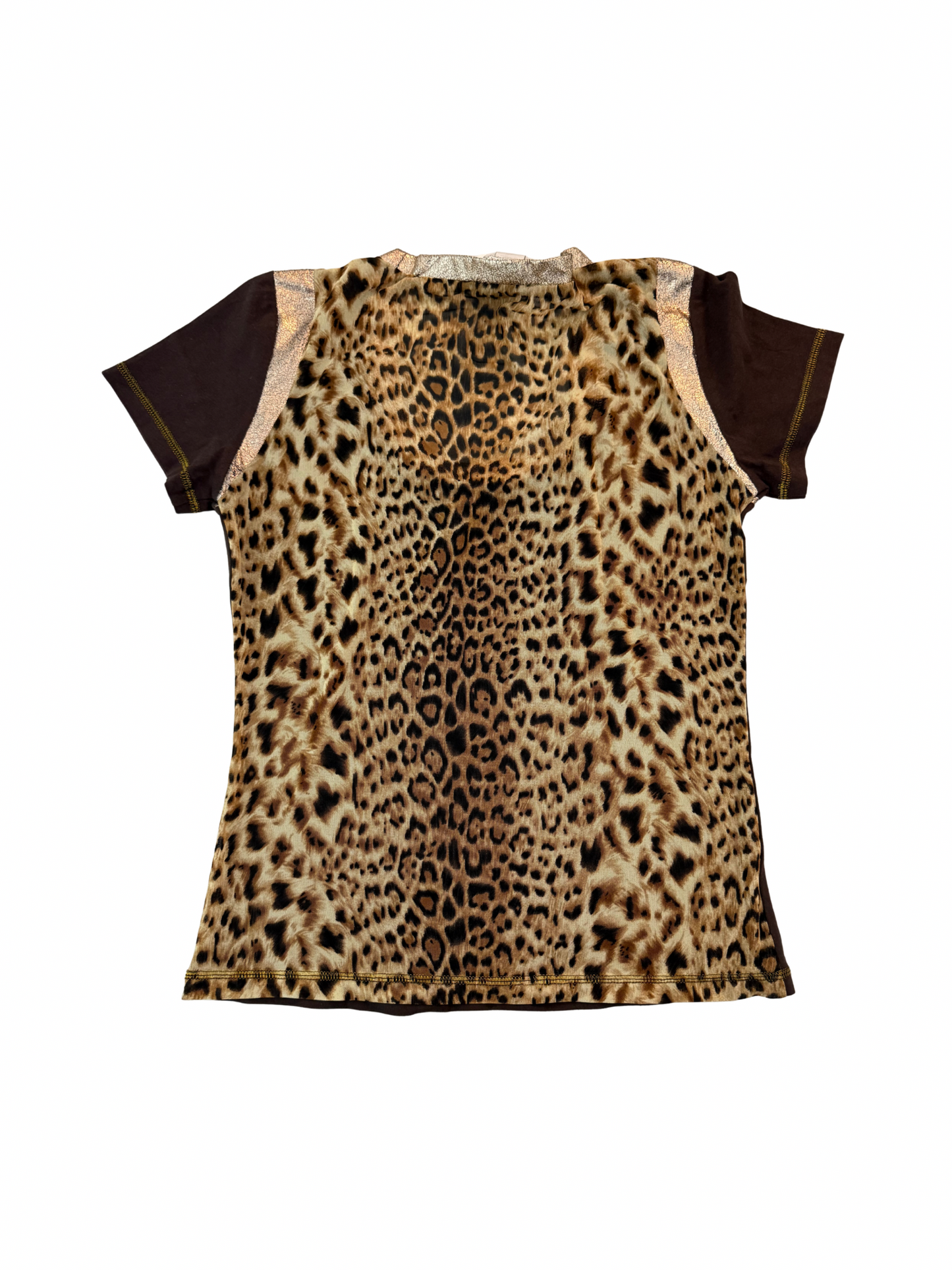 Vintage Dolce & Gabbana “You’re a Superstar” Cheetah Print Top