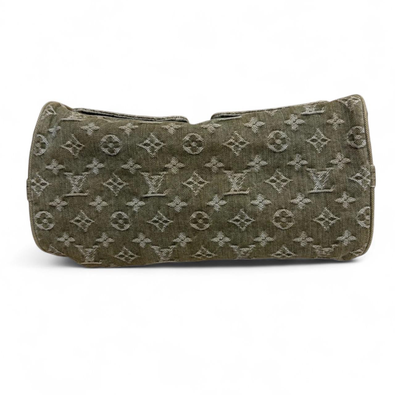Vintage Louis Vuitton Monogram Denim Neo Speedy Lichen