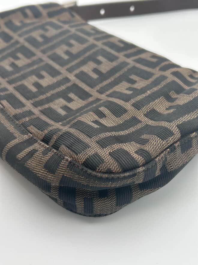 Fendi Zucca Brown FF Baguette