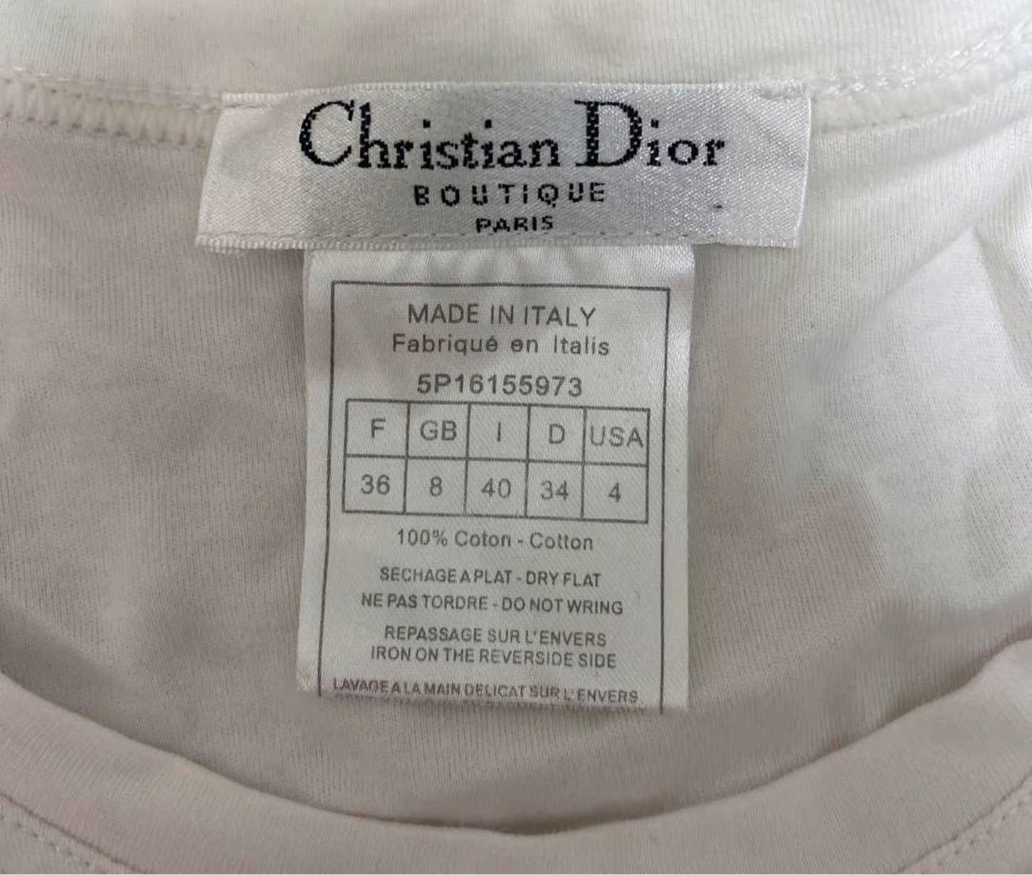 Vintage Dior Peace T-shirt