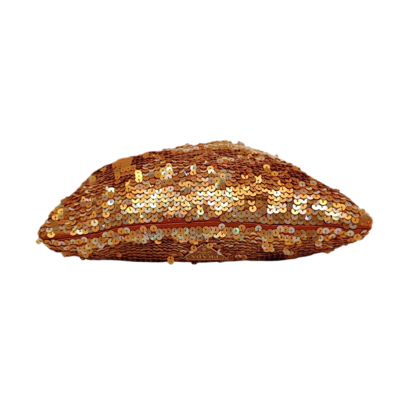 Prada Orange Sequin mini Shoulder bag