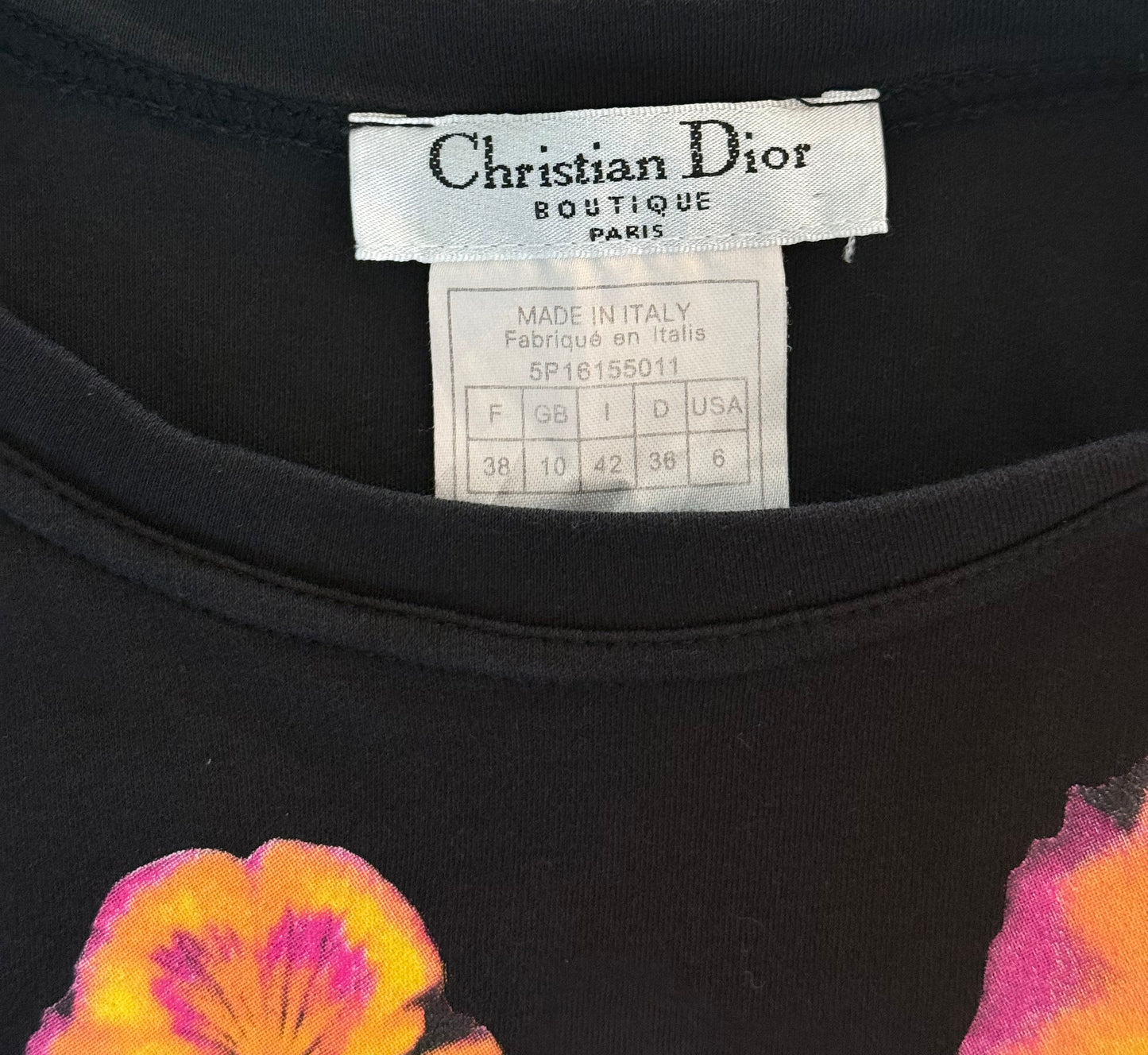 Dior 2005 Surrealist Pansy Lip printed Tank Top
