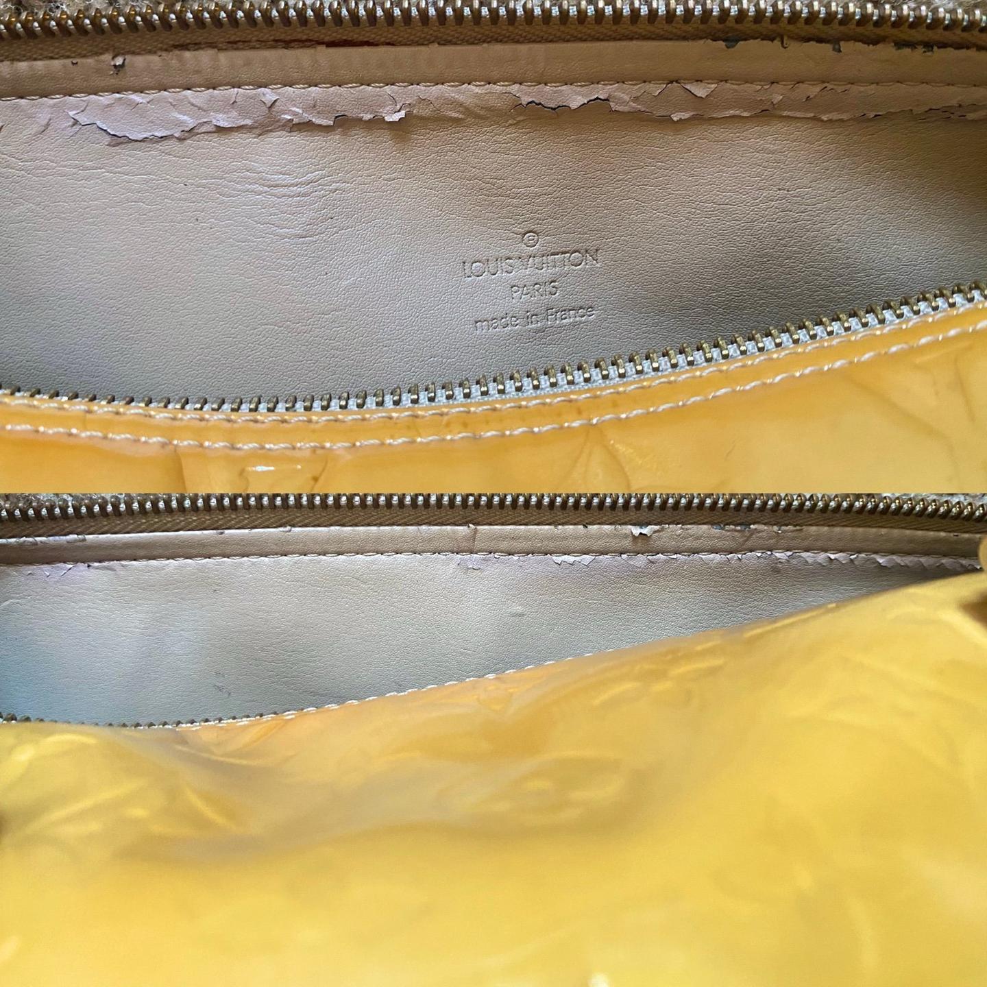 Vintage Louis Vuitton Vernis Bedford light yellow