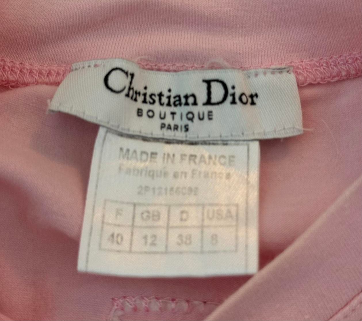 Christian Dior Sleeveless pink monogram J’adore Dior Tank Top