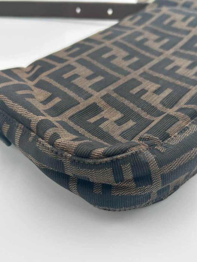 Fendi Zucca Brown FF Baguette