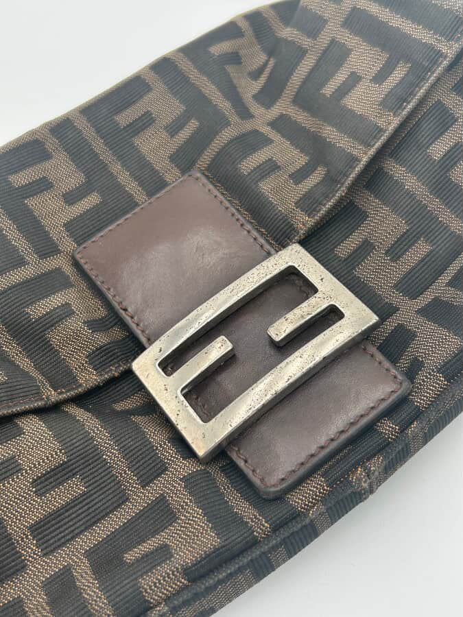 Fendi Zucca Brown FF Baguette