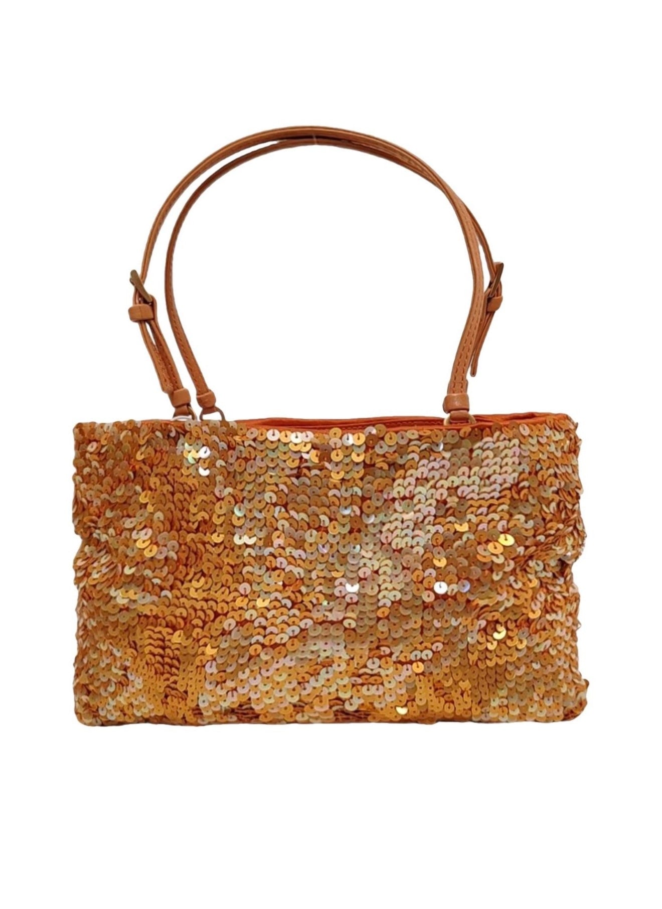 Prada Orange Sequin mini Shoulder bag