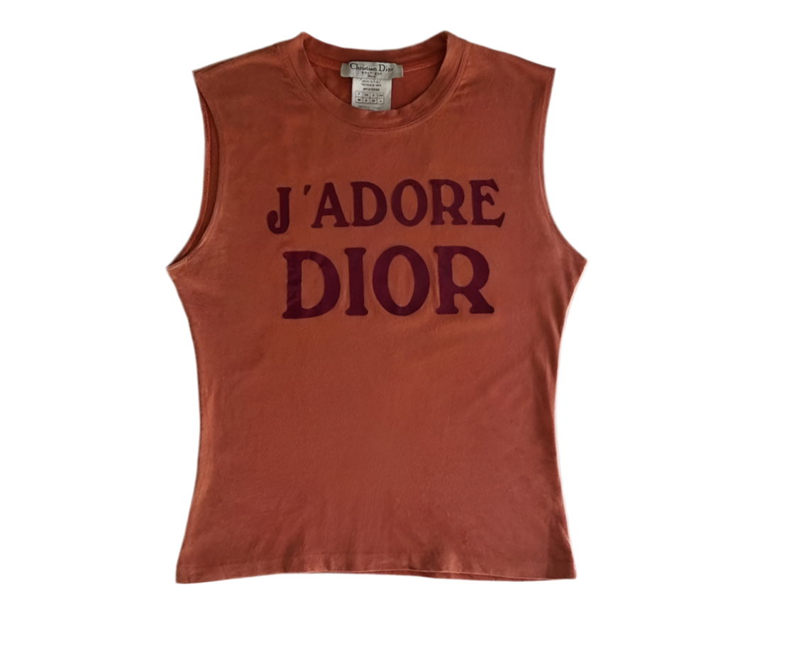 Christian Dior J'adore Dior Orange Tank top – Suki Archive