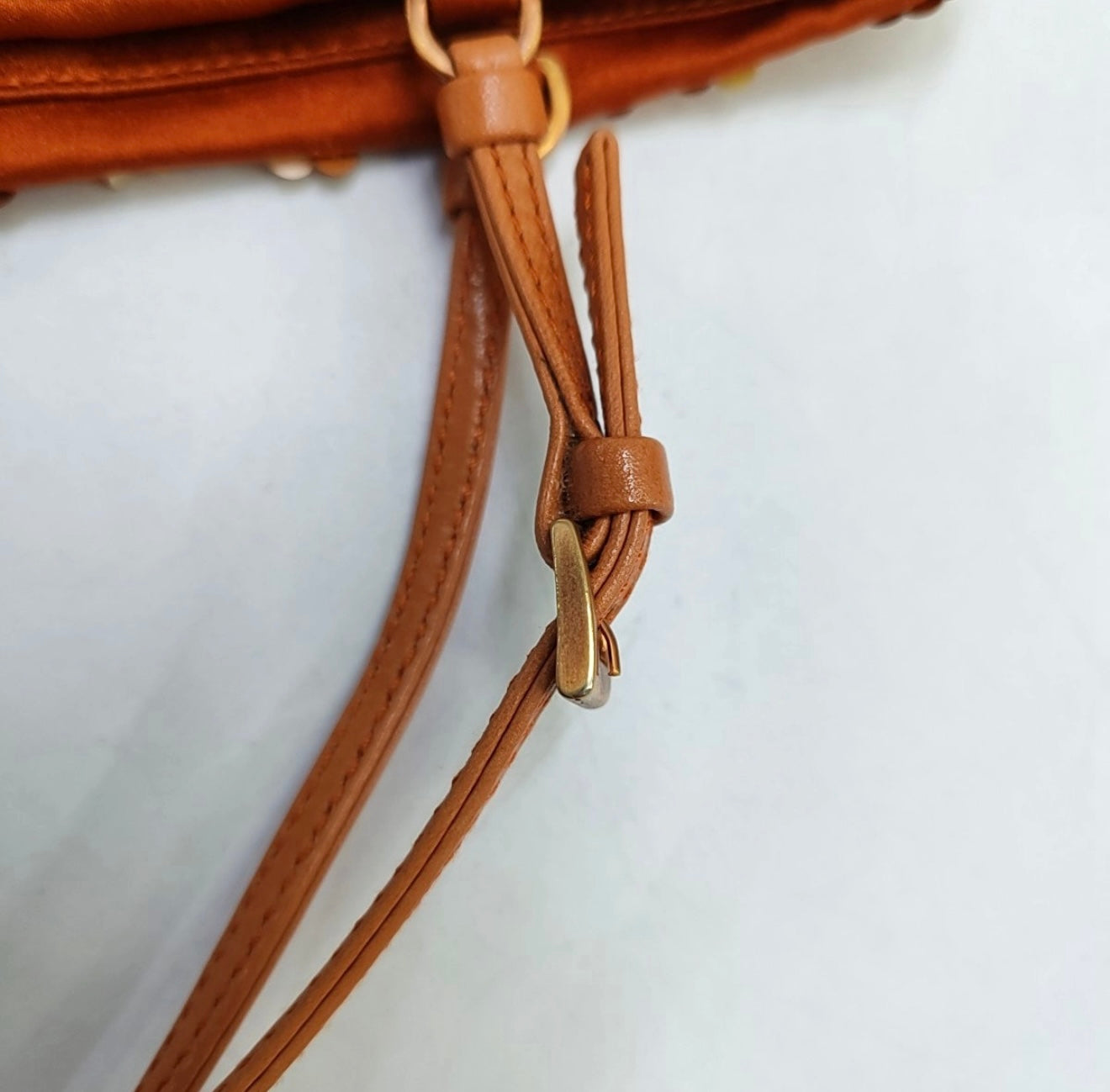 Prada Orange Sequin mini Shoulder bag