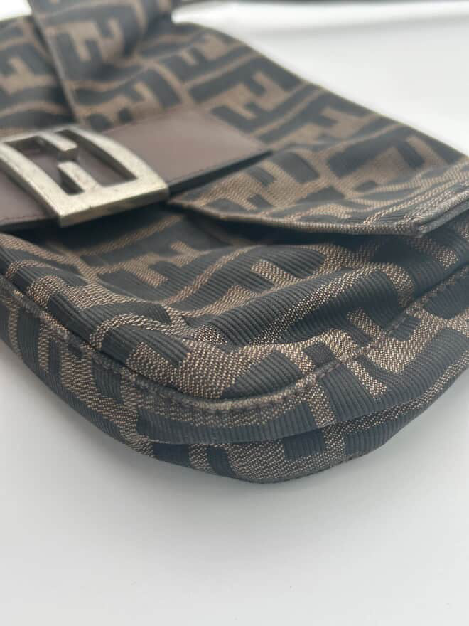 Fendi Zucca Brown FF Baguette