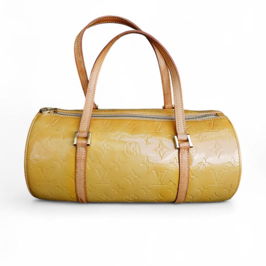 Vintage Louis Vuitton Vernis Bedford light yellow
