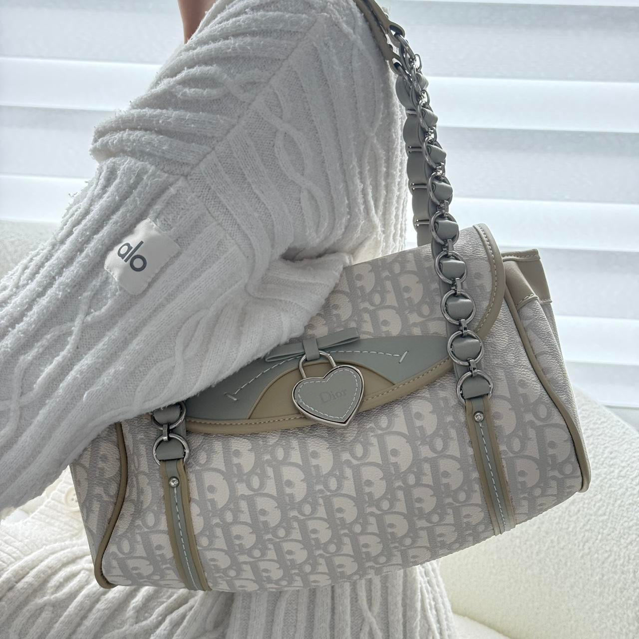 Vintage Dior romantique Monogram Shoulder bag