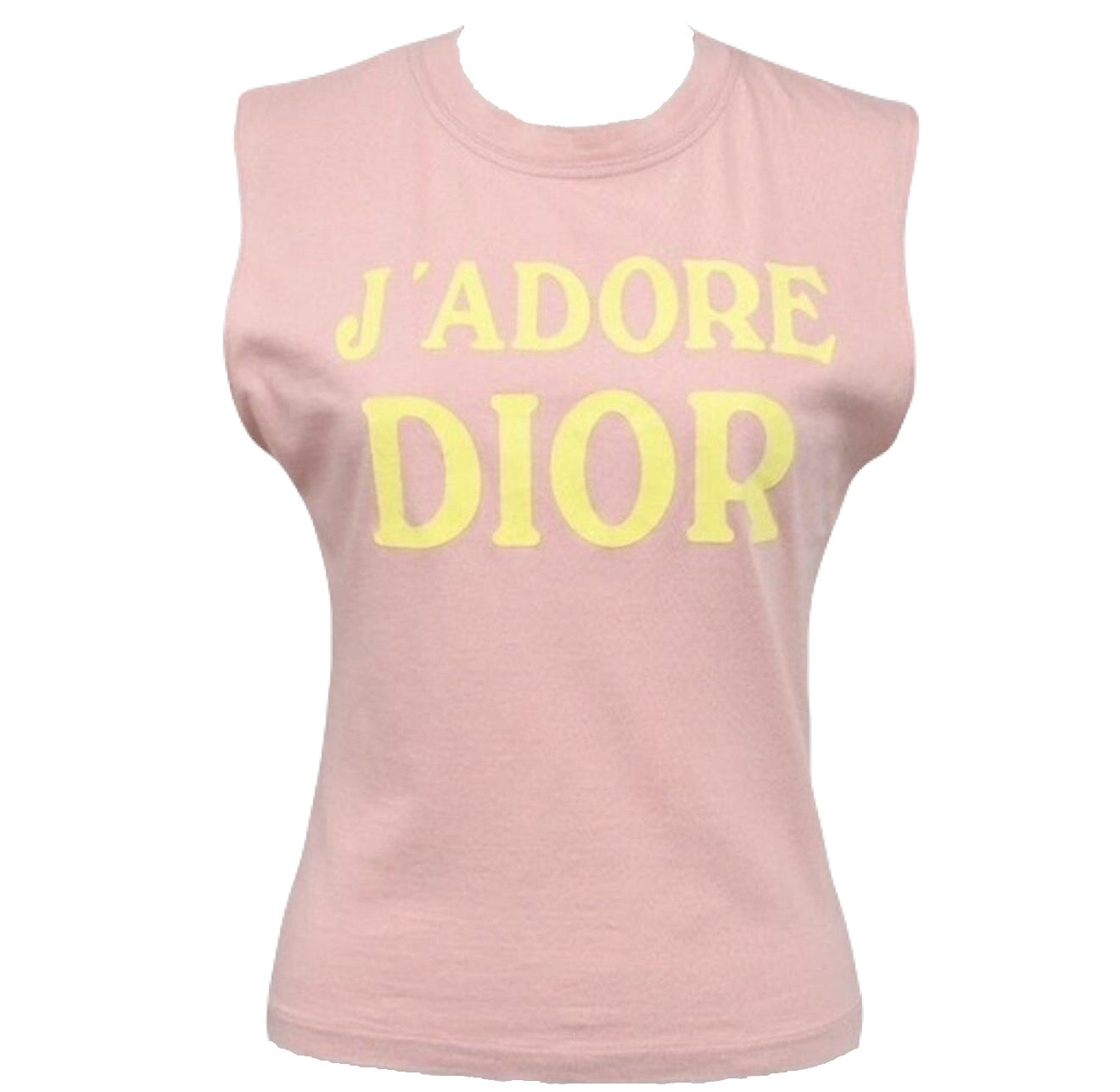 Christian Dior Sleeveless pink and yellow Tank Top