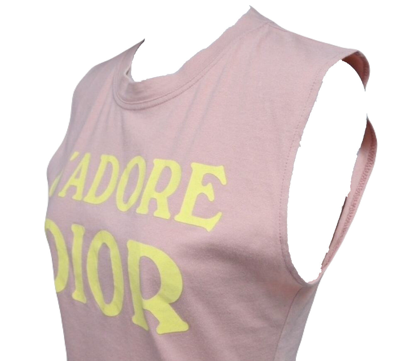Christian Dior Sleeveless pink and yellow Tank Top