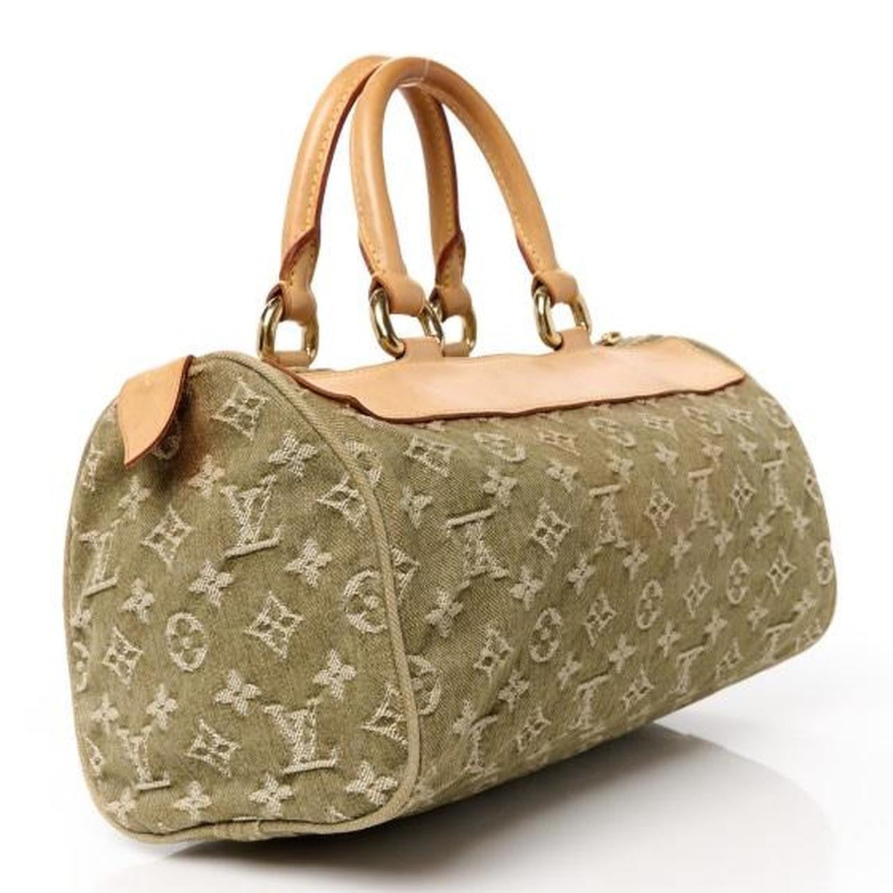 Vintage Louis Vuitton Monogram Denim Neo Speedy Lichen