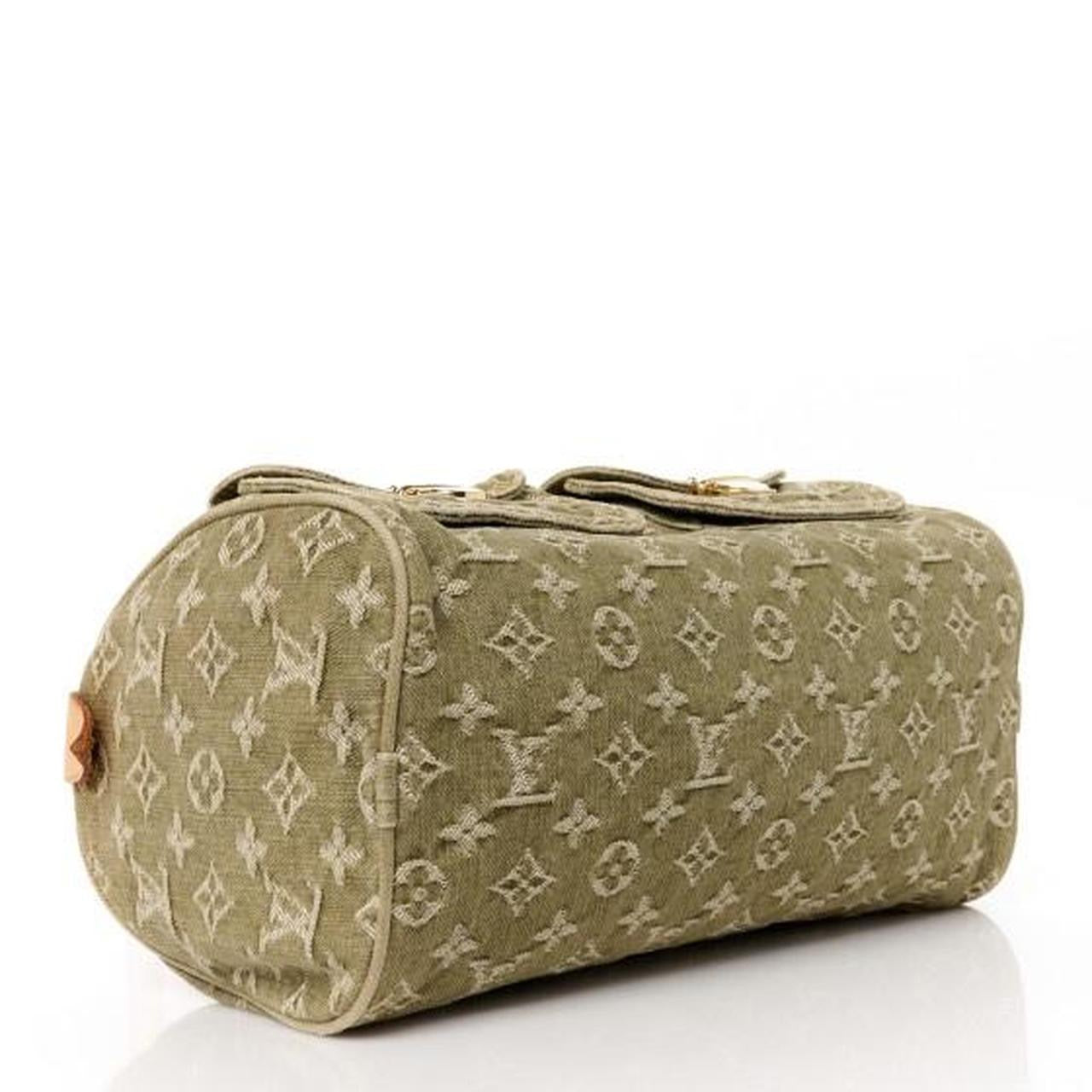 Vintage Louis Vuitton Monogram Denim Neo Speedy Lichen