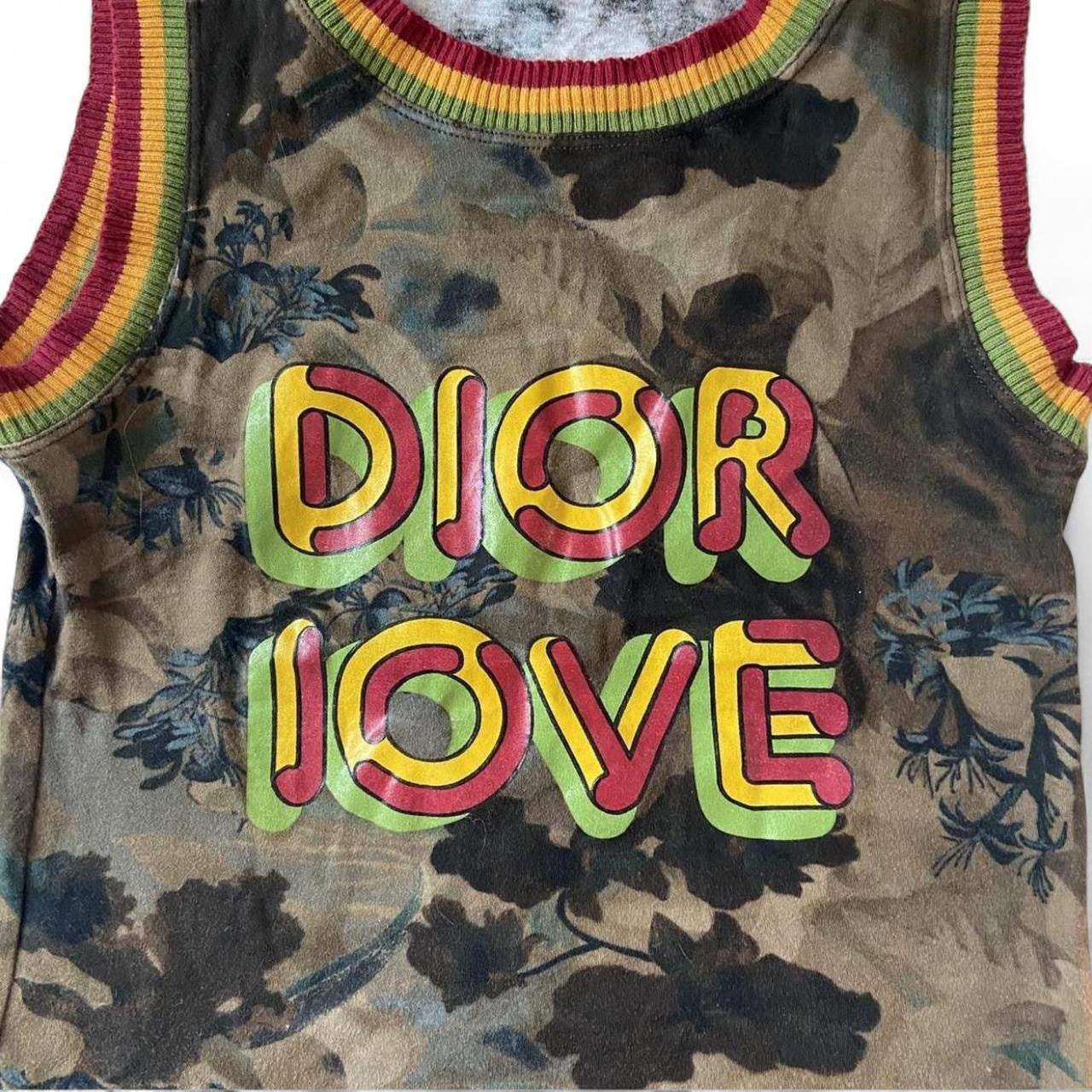 Vintage Dior Rasta Top “Dior Love” camouflage Top