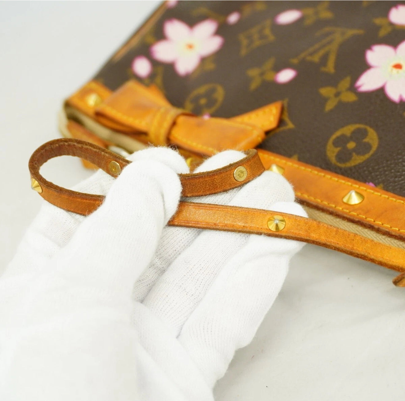 Vintage Louis Vuitton x Murakami cherry blossom pochette