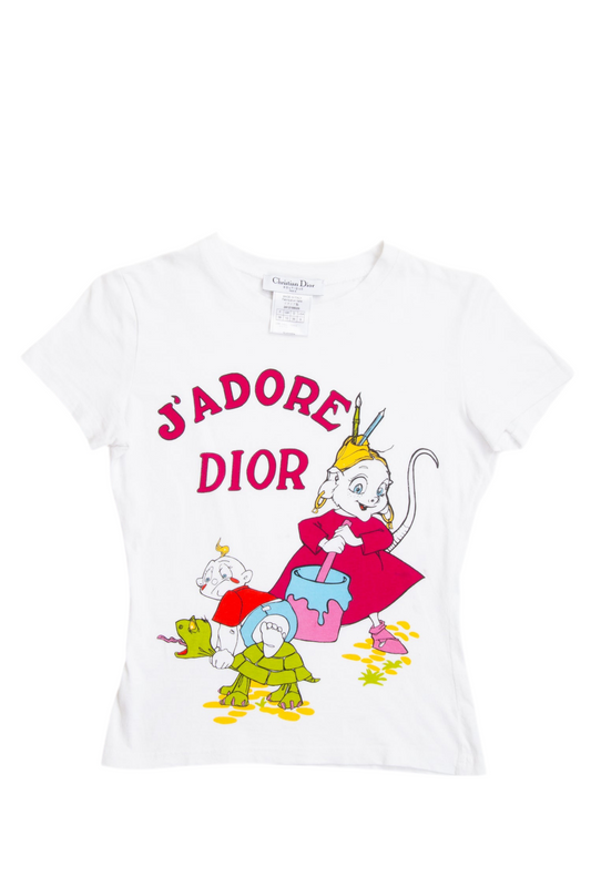 Christian Dior Cartoon T-Shirt Summer Holiday Cruise 2002