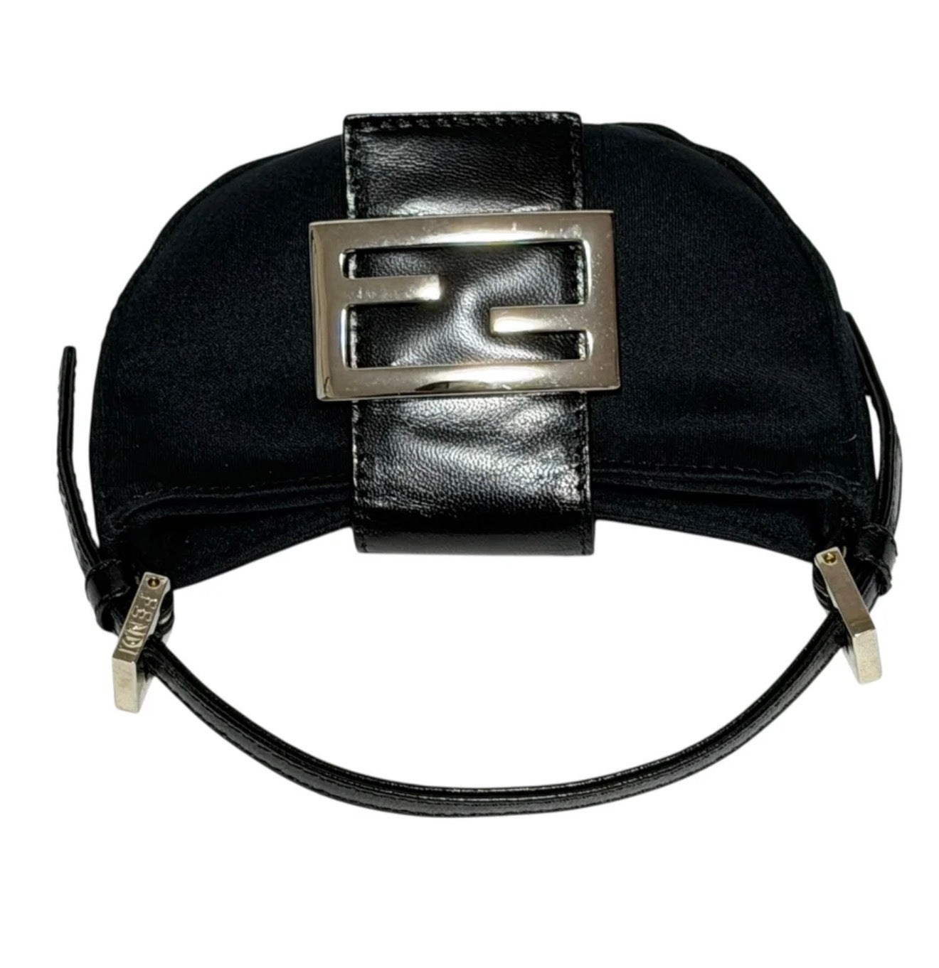 Black Fendi Mini Croissant Bag