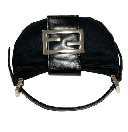 Black Fendi Mini Croissant Bag