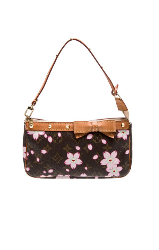 Vintage Louis Vuitton x Murakami cherry blossom pochette