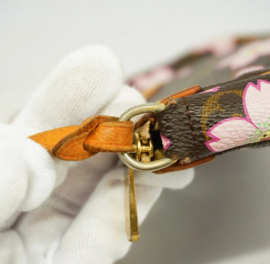 Vintage Louis Vuitton x Murakami cherry blossom pochette