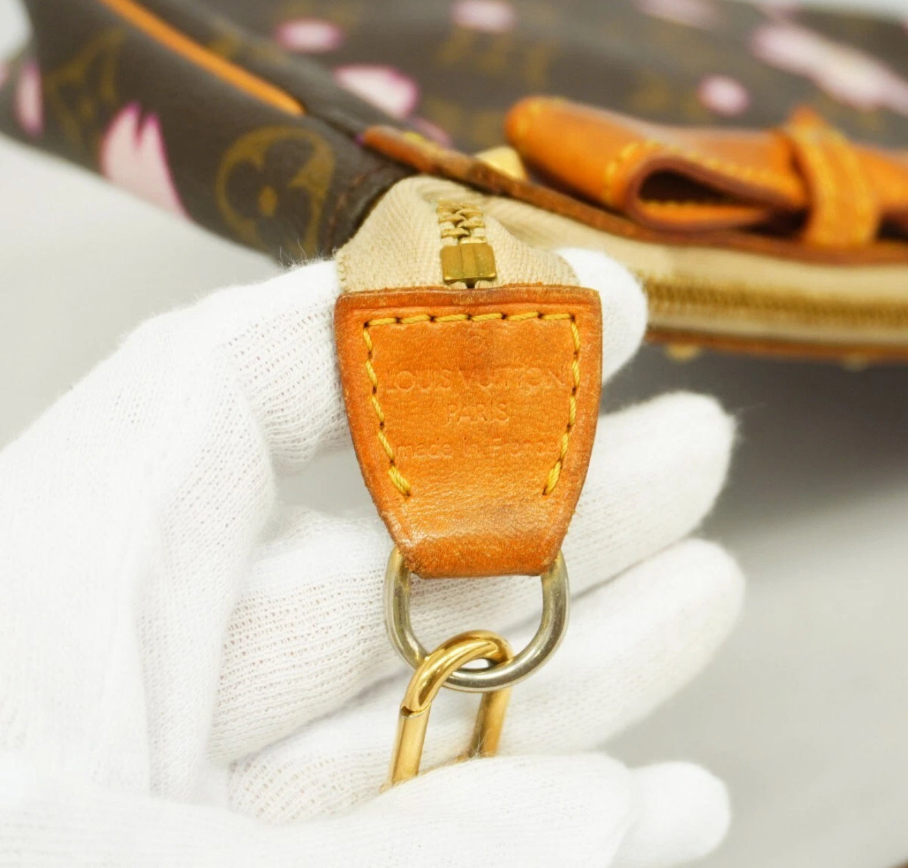Vintage Louis Vuitton x Murakami cherry blossom pochette
