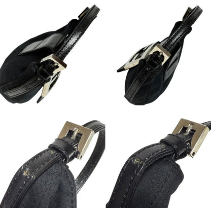 Black Fendi Mini Croissant Bag