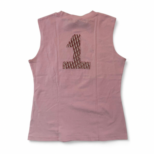 Christian Dior Sleeveless pink monogram J’adore Dior Tank Top
