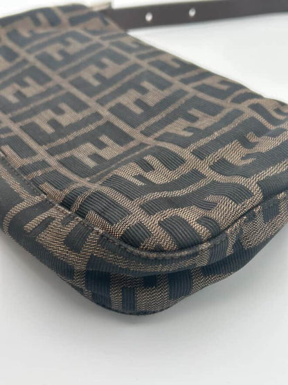 Fendi Zucca Brown FF Baguette
