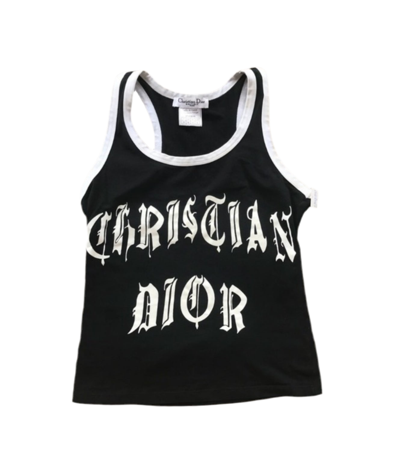 Dior Gothic Tank Top Black