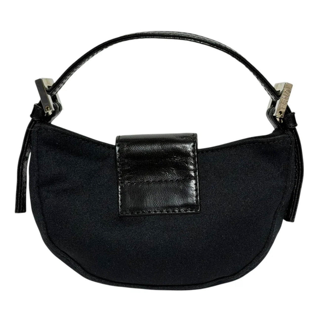 Black Fendi Mini Croissant Bag