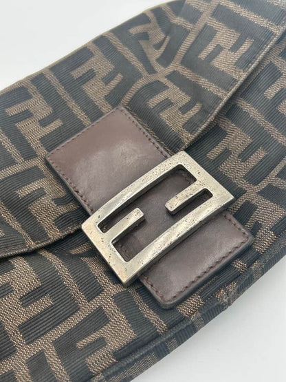 Fendi Zucca Brown FF Baguette