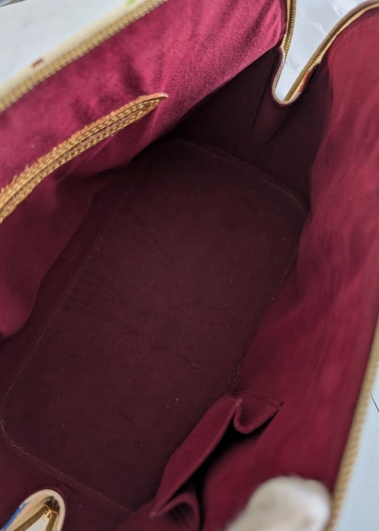 Vintage Louis Vuitton x Murakami White Monogram Multi Alma Bag