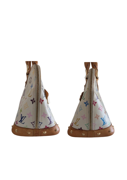 Vintage Louis Vuitton x Murakami White Monogram Multi Alma Bag