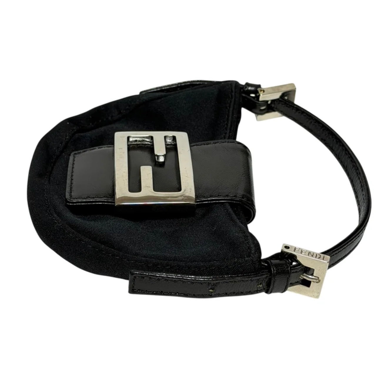 Black Fendi Mini Croissant Bag