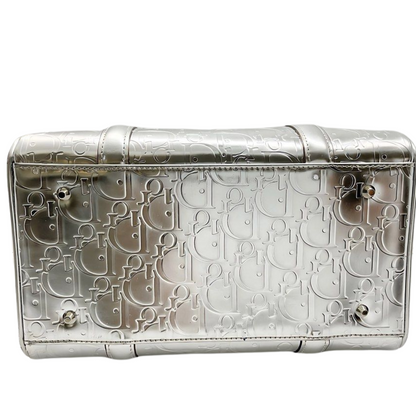 Metallic Dior Monogram Boston Bag