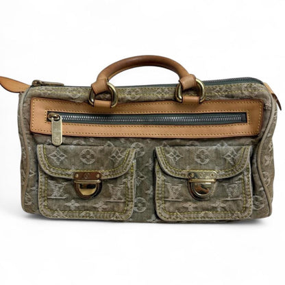 Vintage Louis Vuitton Monogram Denim Neo Speedy Lichen