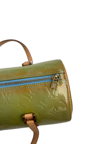 Louis Vuitton Vernis Green Monogram Papillon Bag