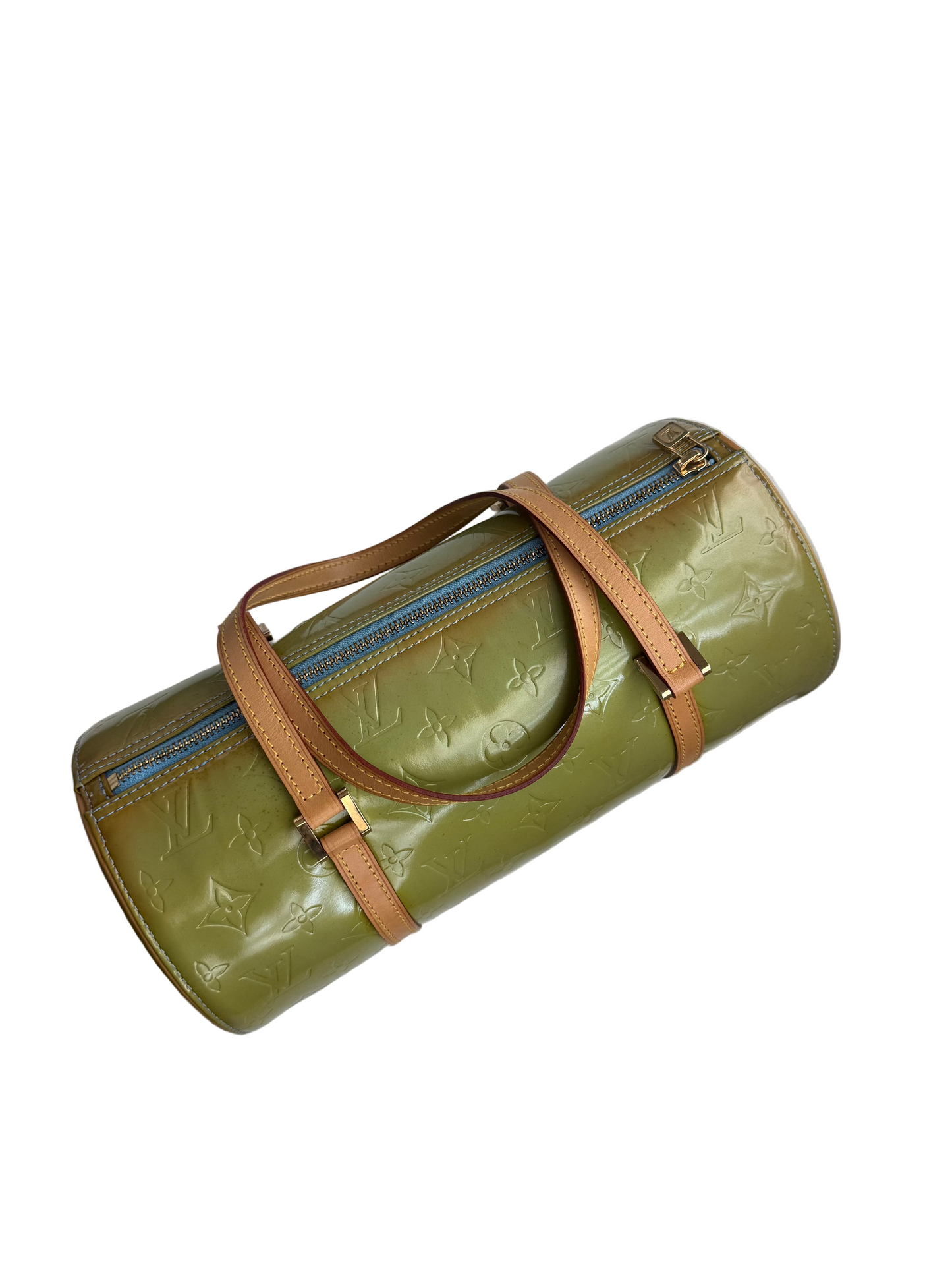Louis Vuitton Vernis Green Monogram Papillon Bag