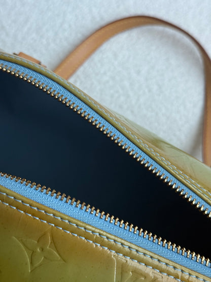 Louis Vuitton Vernis Green Monogram Papillon Bag