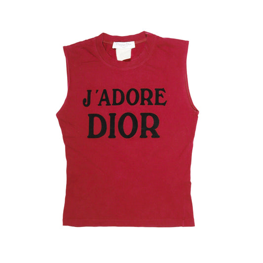 Christian Dior Red J’adore Dior Tank top