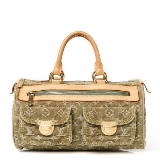 Vintage Louis Vuitton Monogram Denim Neo Speedy Lichen