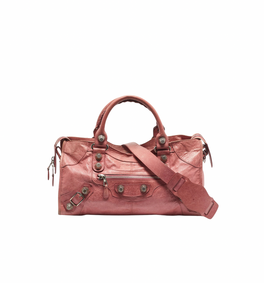 Vintage Pink Balenciaga City Bag