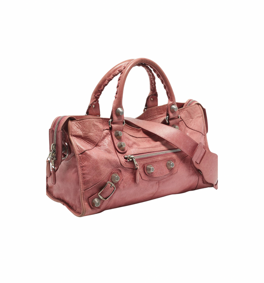 Vintage Pink Balenciaga City Bag