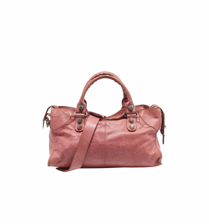 Vintage Pink Balenciaga City Bag
