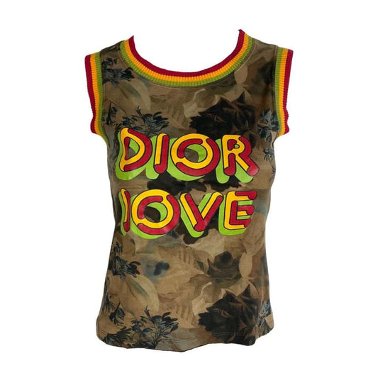 Vintage Dior Rasta Top “Dior Love” camouflage Top